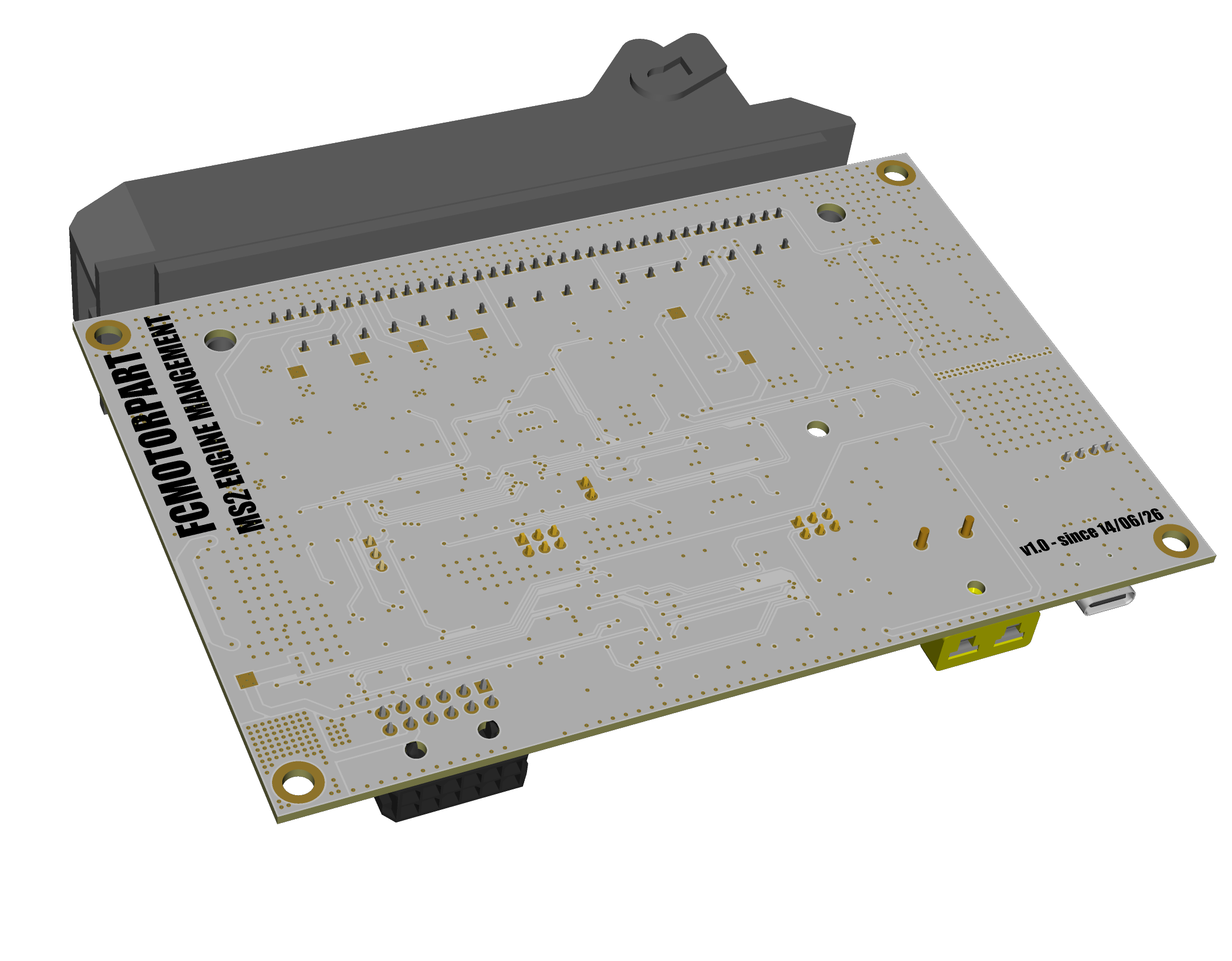 MS2 Engine Management render 3D rear