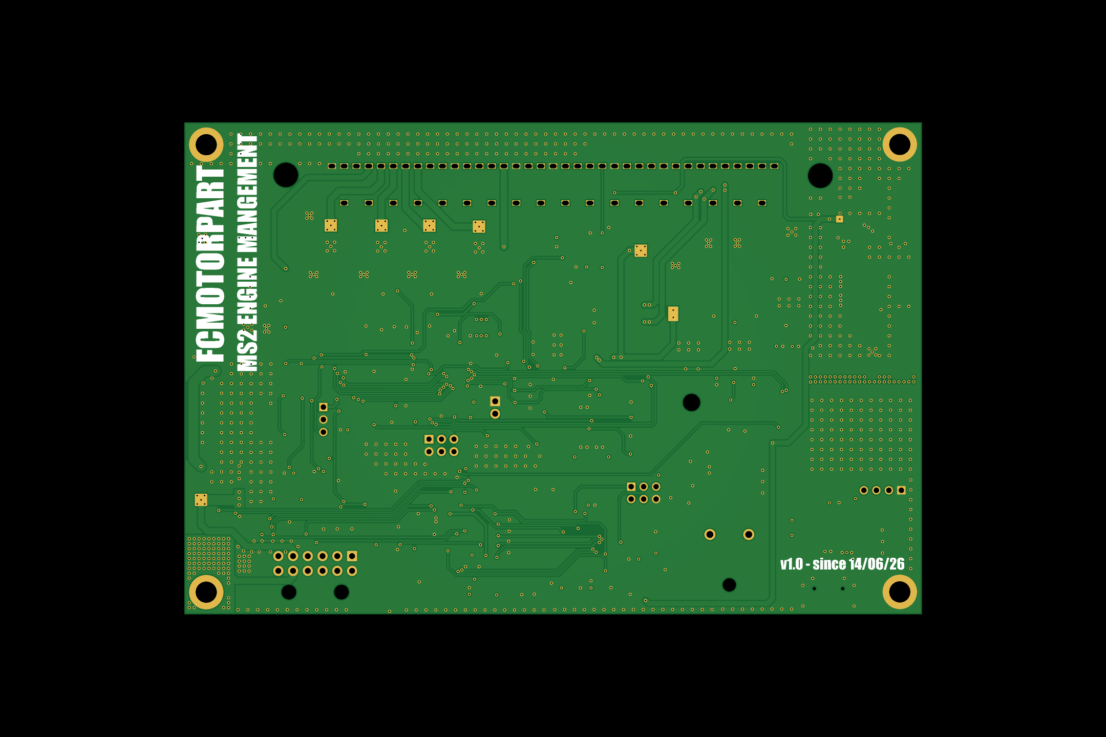 MS2 Engine Management PCB rear
